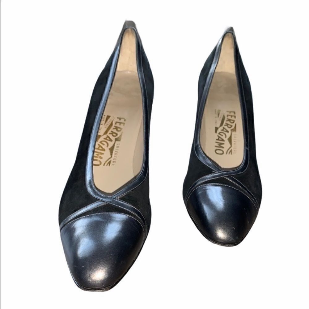 Salvatoreferragamoblake Suedepump,Euc,10aaaa